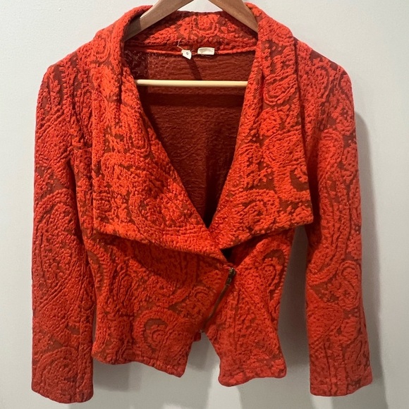 Anthropologie Jackets & Blazers - Anthropologie Moth Orange Blazer/sweater